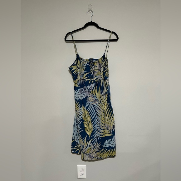 Nani Hawaii Tropical Babydoll Milkmaid Dress Size XL Hawaiian Y2K Resort Luau - Picture 1 of 8